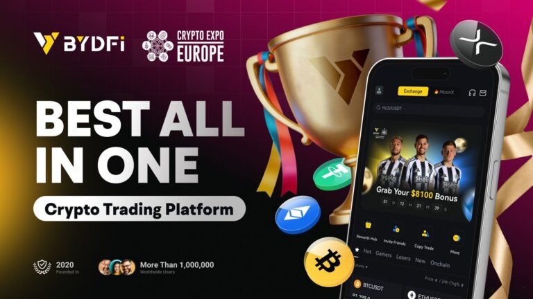 BYDFi bei der Crypto Expo Europe zur besten All-in-One-Krypto-Handelsplattform gekürt und setzt damit seine Erfolgsserie fort