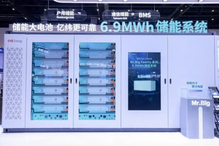 EVE Energy nimmt weltweit ein 6,9-MWh-BESS-System in Betrieb und unterzeichnet Verträge über großformatige Batteriesysteme mit einem Gesamtvolumen von über 50 GWh