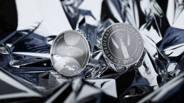Ausgabe der neusten Sondermünze: Swissmint würdigt Schweizer Beitrag zur Raumfahrt mit Silbermünze